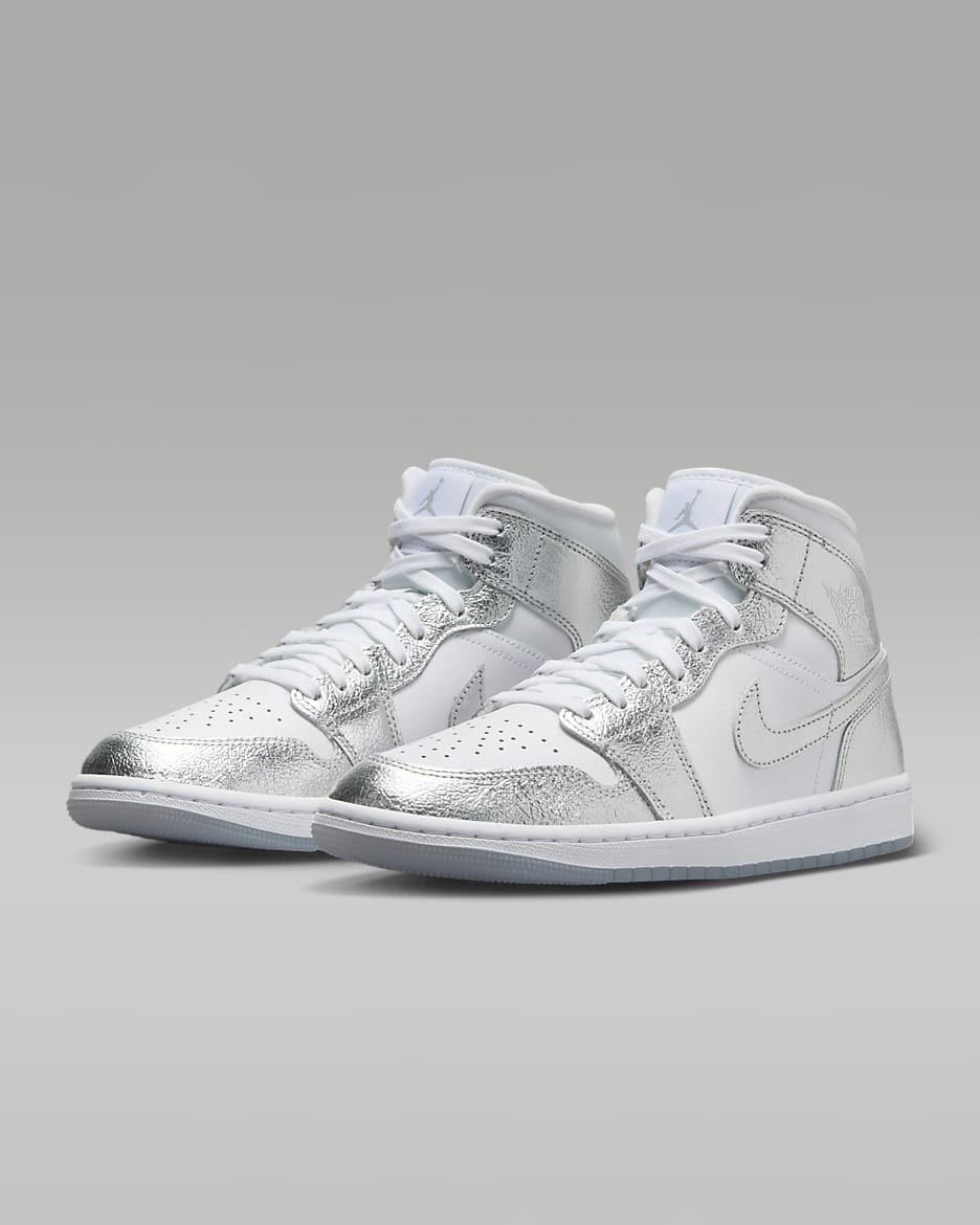 Jordan retro 1 silver on sale